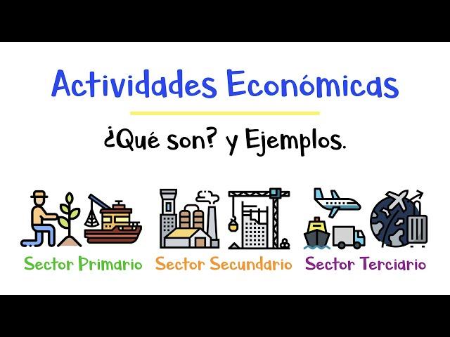  ¿Qué son las Actividades Económicas?  Sector primario, secundario y terciario.  [Fácil y Rápido]