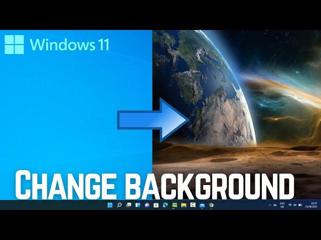 How to Change Your Windows 11 Wallpaper | How To Change Desktop Background image in Windows 11