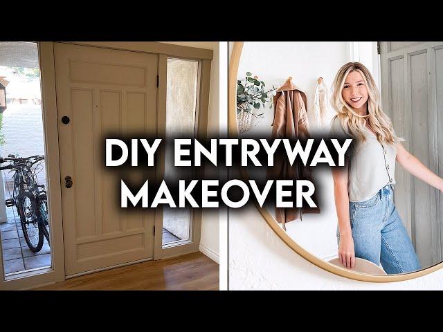 DIY EXTREME ENTRYWAY MAKEOVER | FRONT DOOR TRANSFORMATION