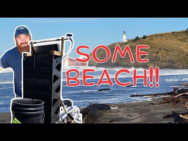 Beach Mining After Dangerous Waves, Gold Cube Auto Feed, Washington HPA Permit.