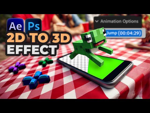 Unreal 2D to 3D Screen Replacement in After Effects