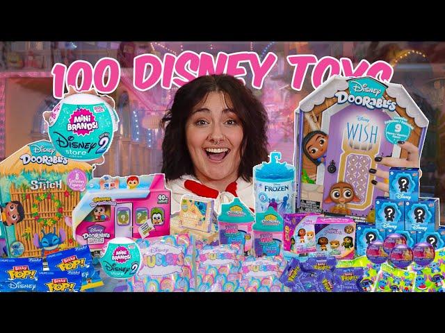 UNBOXING 100 *DISNEY MYSTERY* TOYS!! *RARE FINDS*