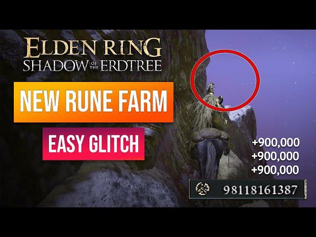 Elden Ring New Rune Farm | Easy Rune Glitch After DLC! 900K Per Minute!