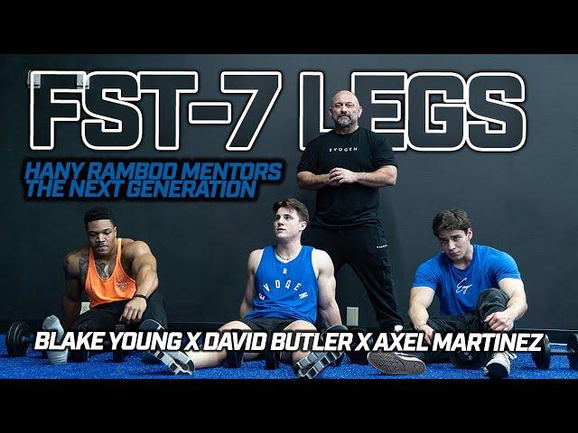 LEG DAY with the Young Gunz Hany Rambod X Axel Martinez | FST-7 Legs