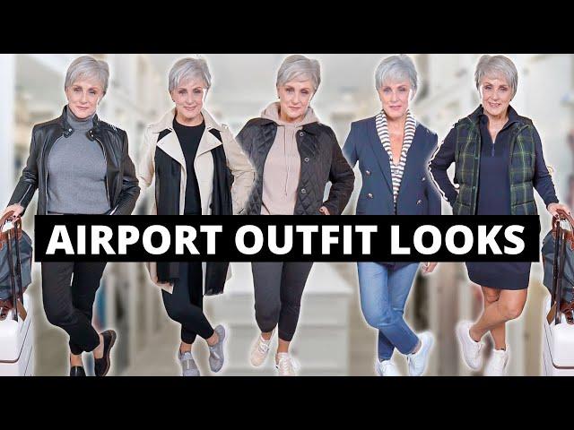 5 stylish and comfortable travel outfits for a long flight!