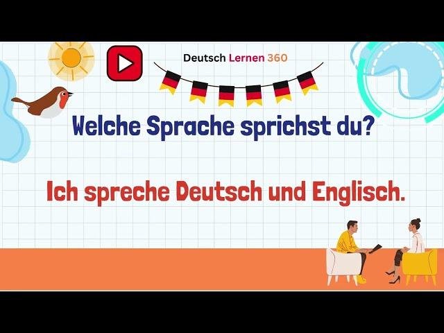 Deutsch als Fremdsprache | 50 Fragen und Antworten auf Deutsch – Niveau A1 für Anfänger