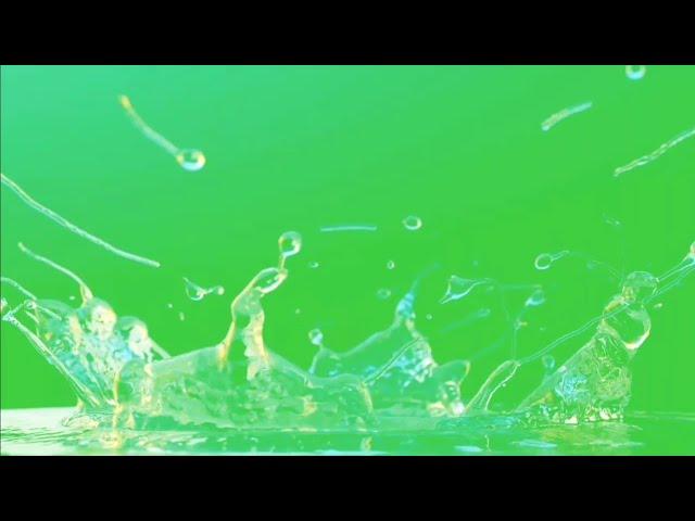 Water Splash Effect Green Screen Overlay HD Footage | Crazy Editor