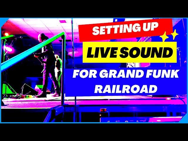 Grand Funk Railroad Concert Set Up