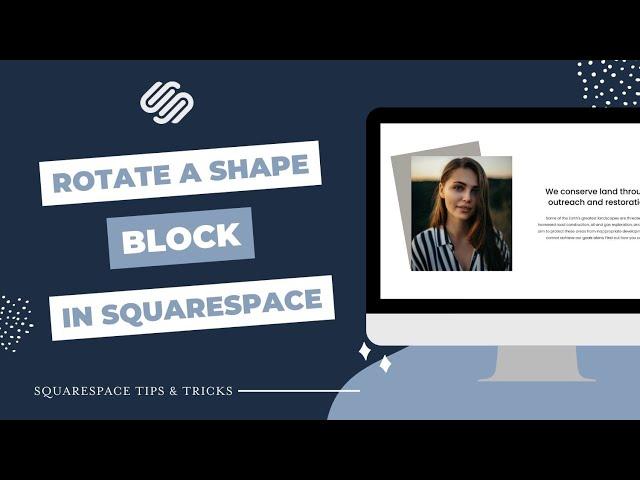 Rotate a Shape Block in Squarespace