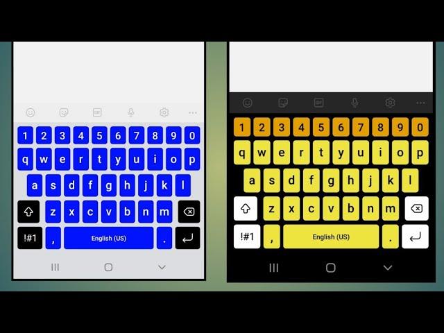 Samsung Galaxy : How To Change Color Of Keyboard