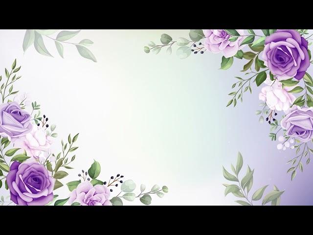 4K Floral Graphic Motion Background Video | Copyright Free Motion Graphic | Floral background Video