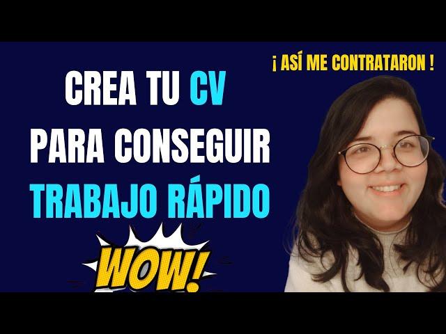 HACER UN CV efectivo para conseguir TRABAJO en Europa - TUTORIAL EUROPASS