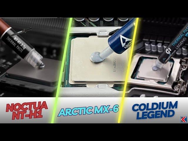 What THERMAL PASTE is the BEST for cooling your PC? ARCTIC MX-6, NOCTUA NT-H1, or COLDIUM LEGEND