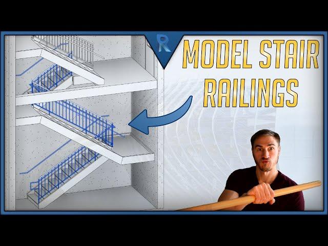 How to Model Rails on Stairs | Revit