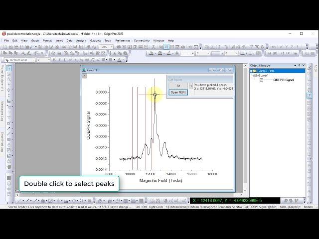 How to perform quick deconvolution of peaks