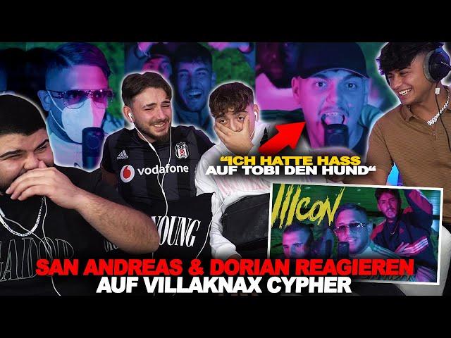 DORIAN WOLLTE TOBI WEGHAUEN ?!  VILLAKNAX FREESTYLE CYPHER - Icon 4 Reaction