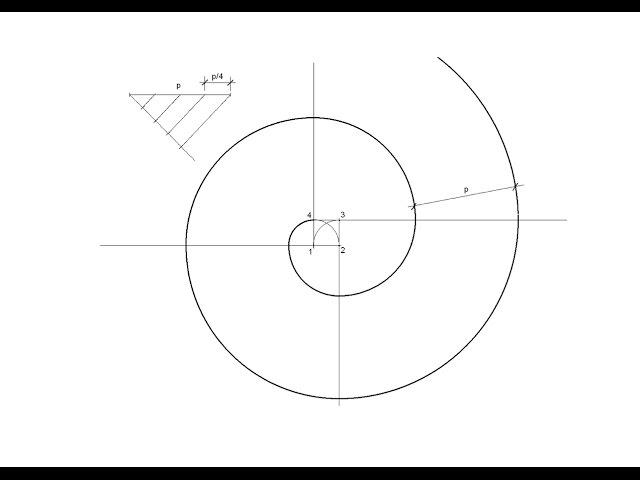 How to draw a involute of a square