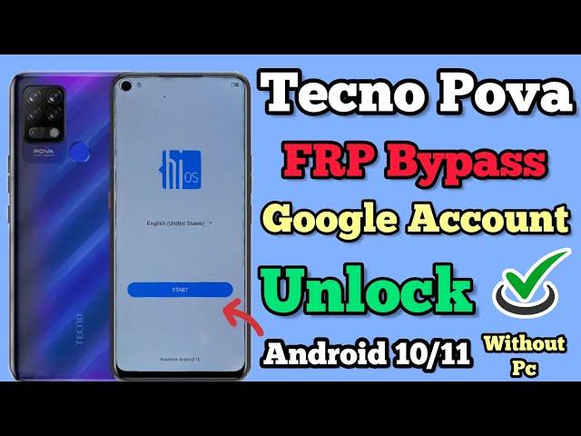 Tecno Pova FRP Bypass || Android 10, 11 || Google Account Unlock || Without Pc || New Method || 2023