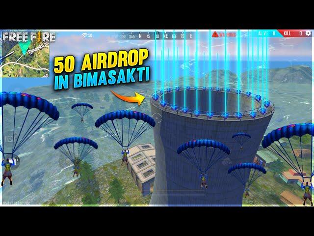 Only Bimaskti tower challange | 50 Airdrop funny moments | wtf moment Free Fire- Garena free fire