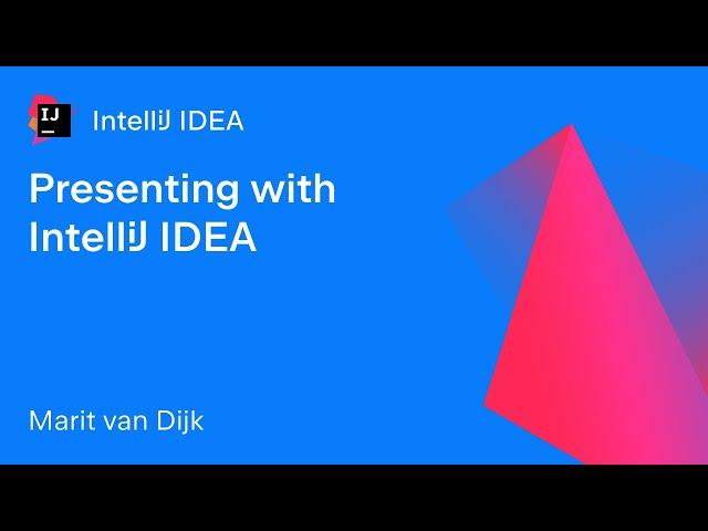 Presenting with IntelliJ IDEA