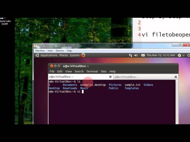 Open a file in vi or vim editor In Linux Or Ubuntu Step By Step Tutorial