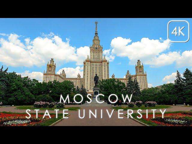 Walk around MSU - Moscow State University "M.V. Lomonosov"