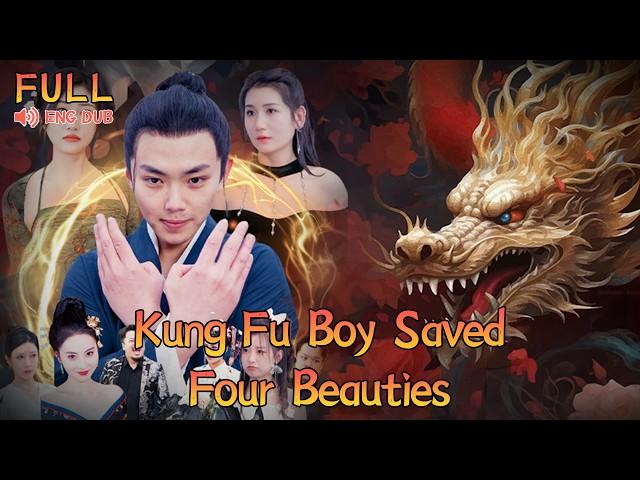 On his first trip to the city, KungFu boy protected the weak and drew the attention of four beauties