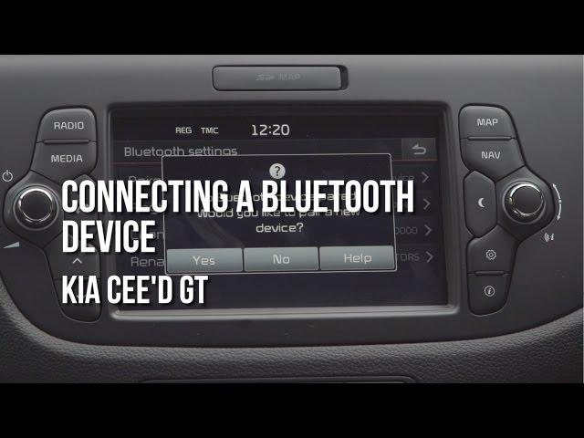 Kia Cee'd GT | Connecting a Bluetooth Device - Burrows Motor Company