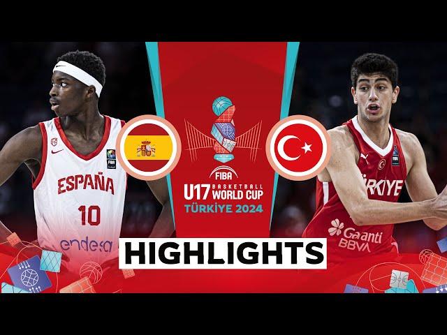 Quarter-Finals: Spain  vs Turkiye  | Highlights | FIBA U17 Basketball World Cup 2024