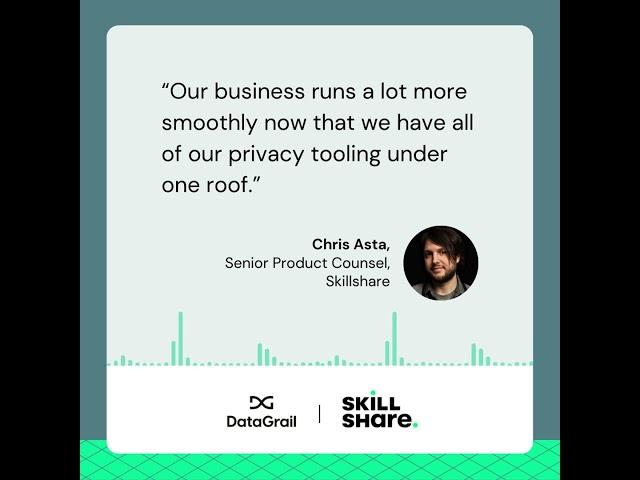 Customer Testimonial DataGrail: Skillshare