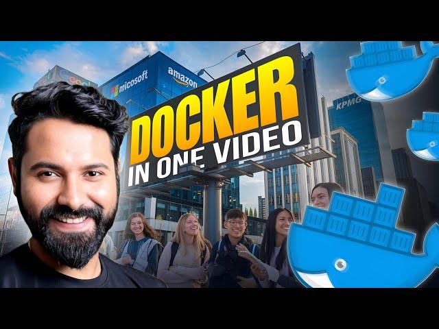 Docker In One Shot with 2 Live DevOps Projects (Hindi)