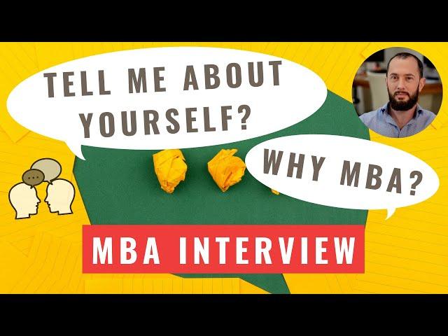 MBA Interview Questions And Answers | "Tell Me About Yourself"