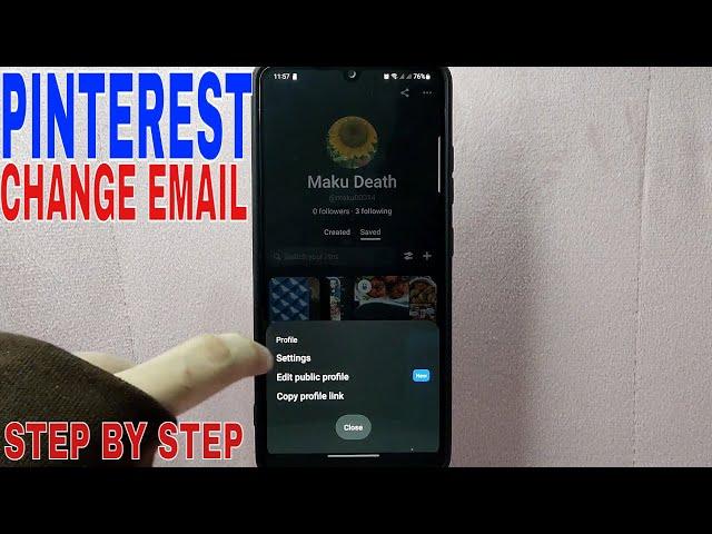  How To Change Email Address On Pinterest 