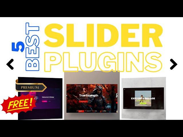 BEST SLIDER PLUGIN FOR WP WEBSITE 2024