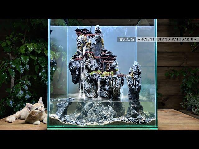 making Ancient Island 【 Paludarium/Aquaterrarium/diorama/DIY】