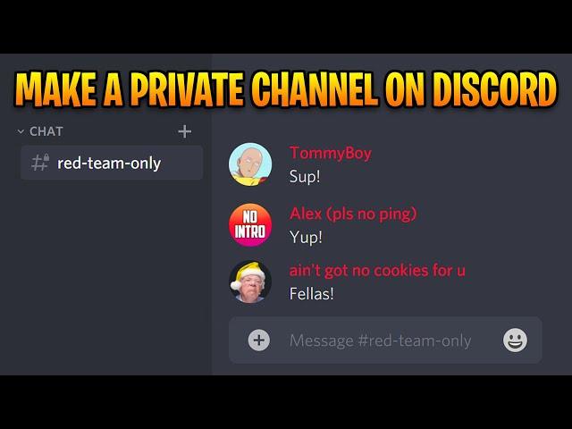 How to Make a Private/Role-Exclusive Channel on Discord