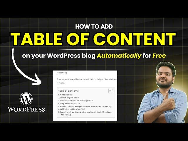 How to Create a Table of Content in WordPress Posts and Pages | Easy Table of Contents WordPress