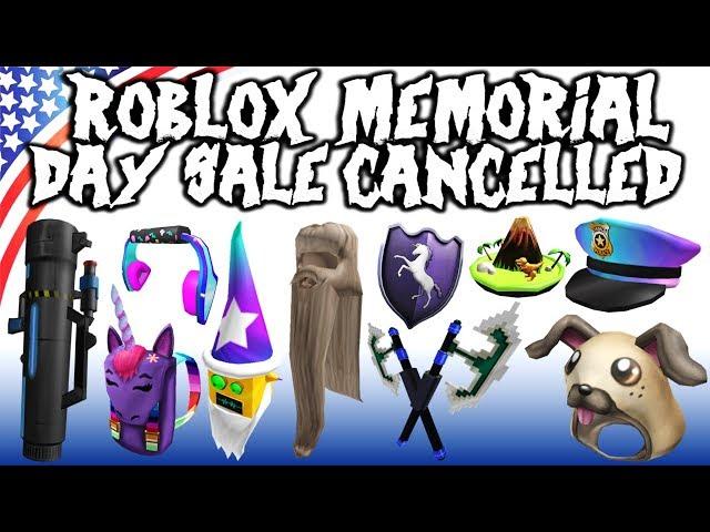 ROBLOX memorial day sale 2020 will not happen? Leaks?