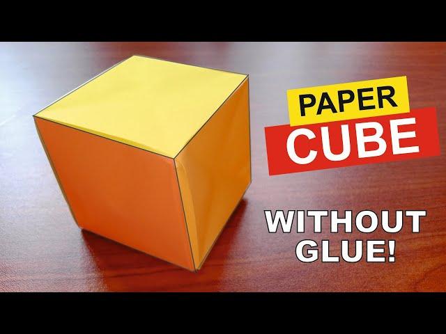 How To Make Paper Cube Without Glue