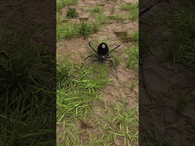 Realistic Minecraft Little spider and Alex#shorts