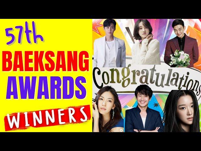 The 57th Baeksang Arts Awards  2021 WINNERS For Film And Television |  FULL LIST