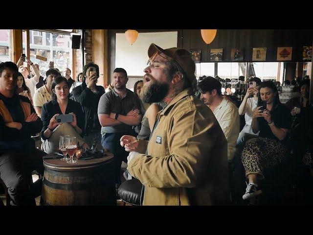 Teddy Swims surprise performance of 'The Door' in Dublin Pub