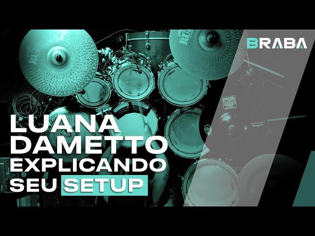 LUANA DAMETTO explaining her Drum setup at Crypta | Braba