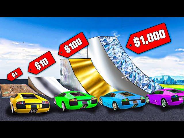 $1 vs $1,000 Mega Ramp in GTA 5