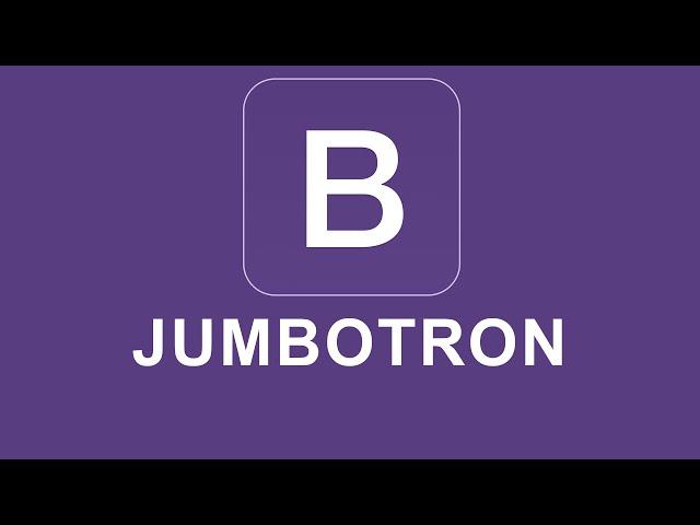 Bootstrap 4 Tutorial 18 - Jumbotron