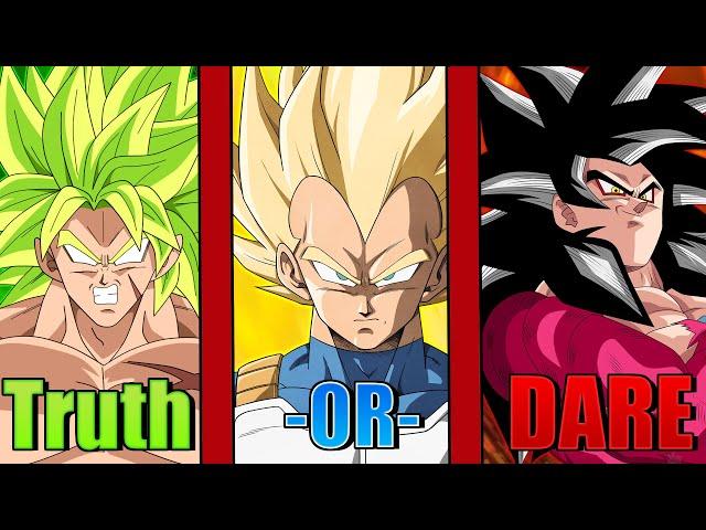 Vegeta Slick Goku And Broly Play Truth Or Dare