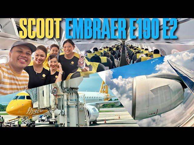 BARU!! SCOOT EMBRAER E190-E2 Flight TR632 Singapore - Hat Yai | SMOOTH & EFFICIENT!!