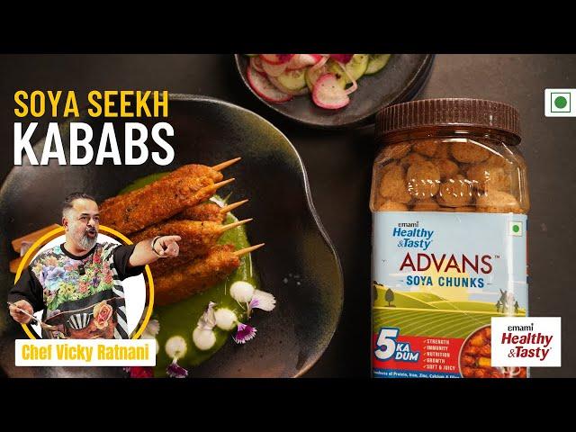 Soya Seekh Kababs Recipe | Protein-Packed Healthy Soya Seekh Kababs | Chef Vicky Ratnani