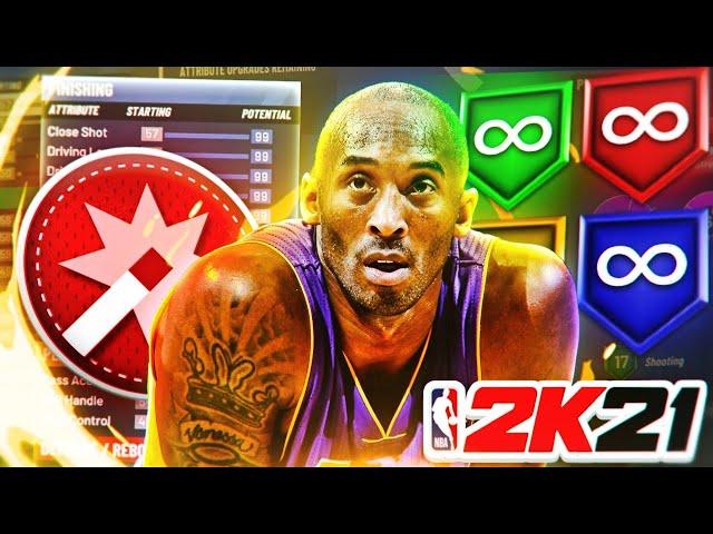 NBA 2K21 KOBE BRYANT BUILD - 50 BADGE UPGRADES - DEMIGOD BUILD