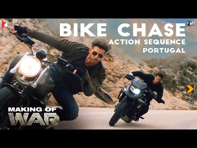 Making of War | Bike Chase Action Sequence - Portugal, Hrithik Roshan, Tiger Shroff, Siddharth Anand